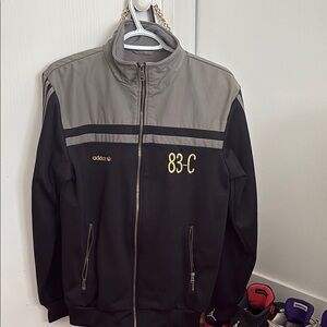 Adidas Men's Black and Gray Jacket